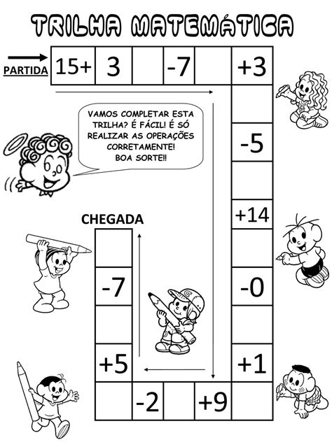 trilha numérica para imprimir